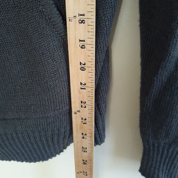 Roommates Hooded Faux Fur Trim Sweater Large Gray White Reindeer Winter Theme - Picture 5 of 9